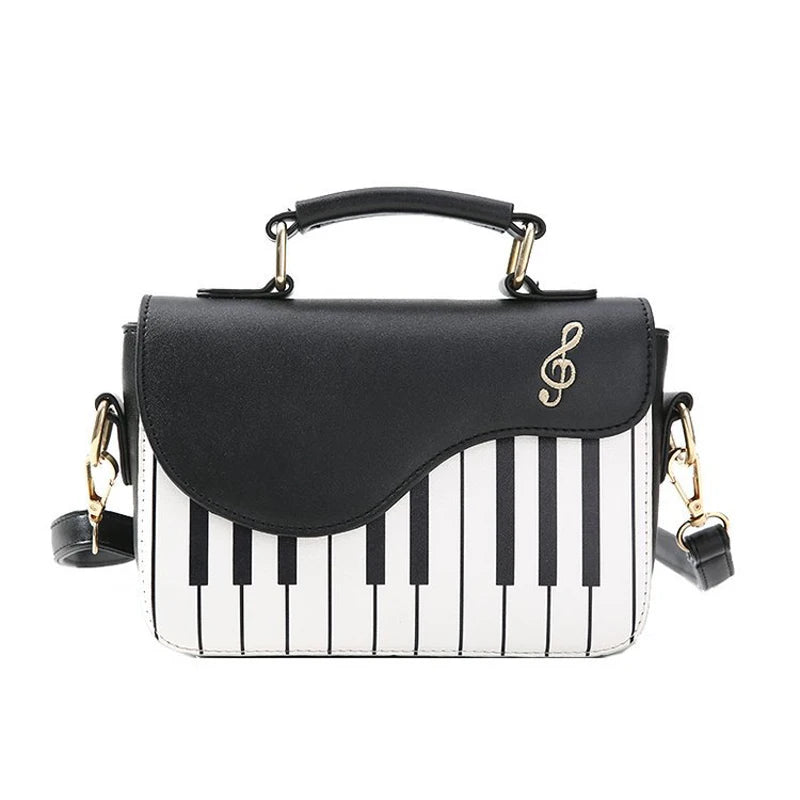 Sweet Piano Notes Mini Square Bag for Girls
