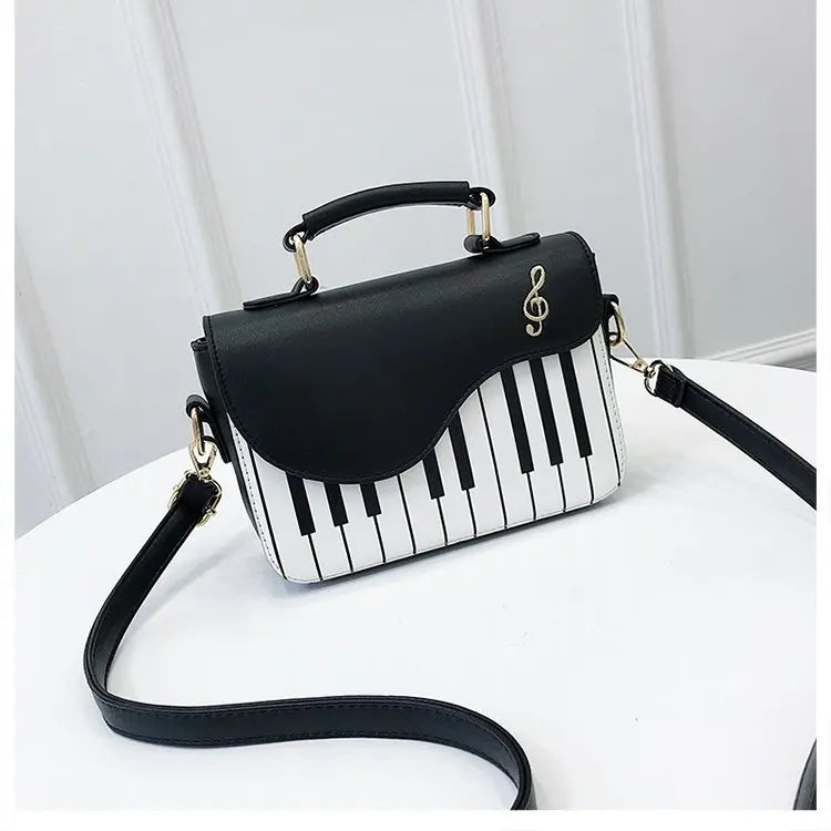 Sweet Piano Notes Mini Square Bag for Girls