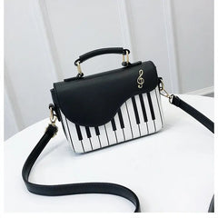 Sweet Piano Notes Mini Square Bag for Girls