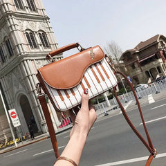 Sweet Piano Notes Mini Square Bag for Girls
