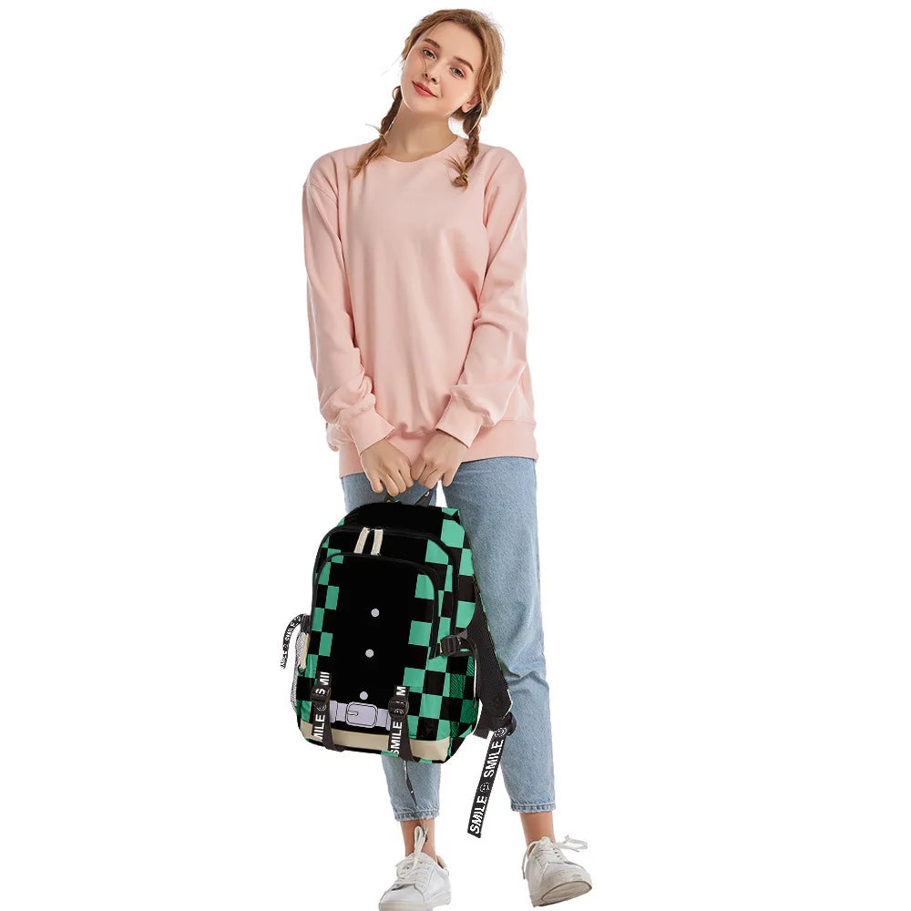 Demon Slayer Kimetsu No Yaiba Backpacks Waterproof