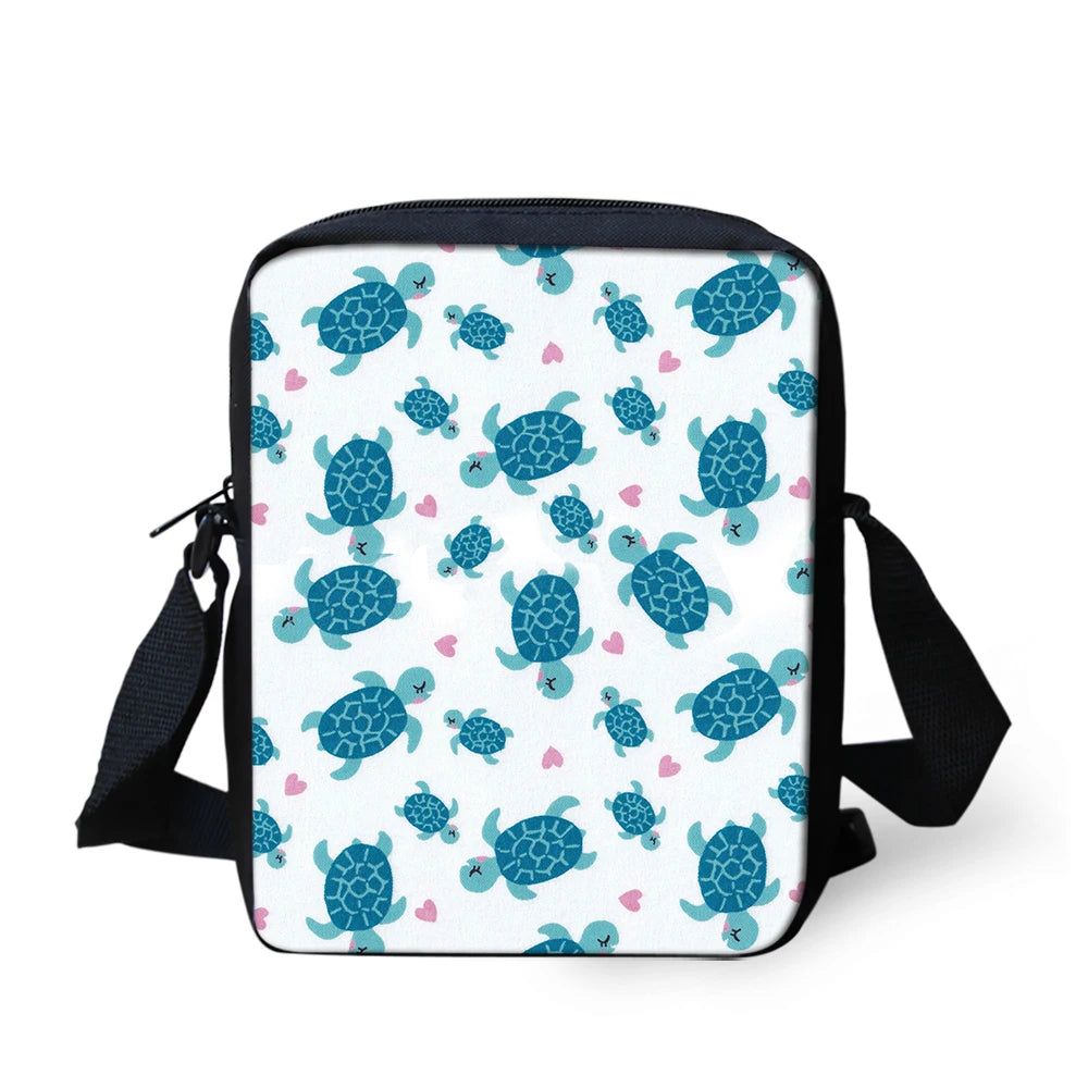 3D Sea Turtle Mini Messenger Bag Women Casual Crossbody Bag