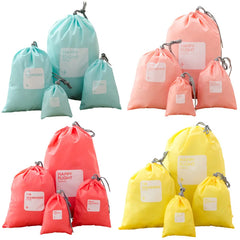 4Pcs/lot Travel Clothes Classified Organizers Packing Bags Luggage Bag
