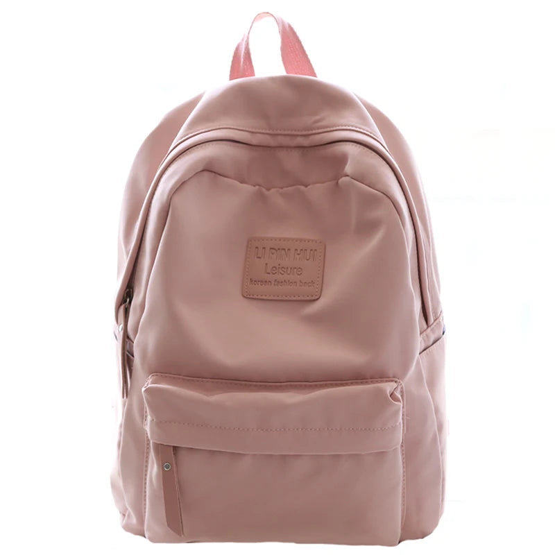 Solid Women Shoulder Bag School Bag For Teenage Girl