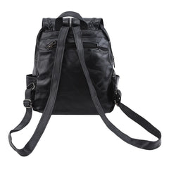 Minimalism Female Backpack Pu Leather Youth Women Bagpack Girl
