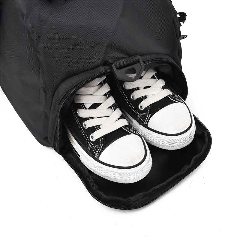Waterproof Gym Bag for Women Men Fitness Outdoor Separate Space for Shoes