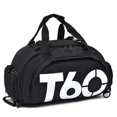Waterproof Gym Bag for Women Men Fitness Outdoor Separate Space for Shoes