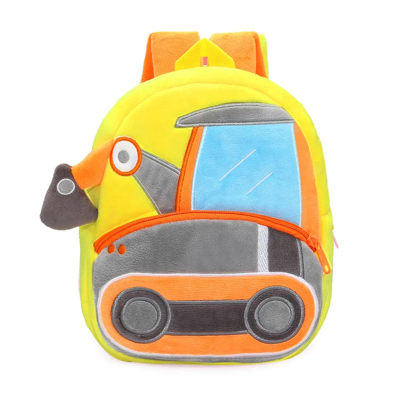Kids Plush Excavator Backpack for Kindergarten