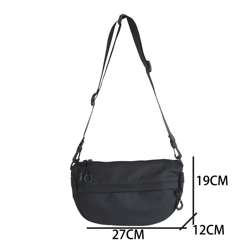 Casual Solid Women Bags Shoulder HandBag Nylon Cloth Lady Messenger Mobile Phone