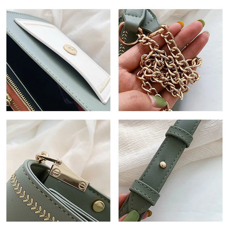Chain Crossbody Bag Small Shoulder Messenger Bag