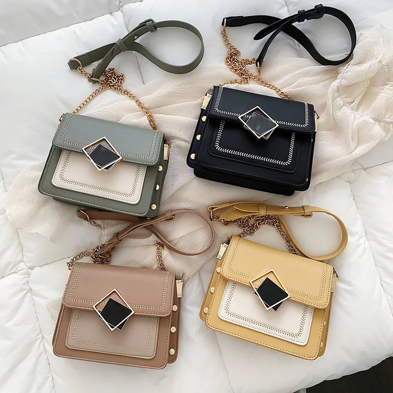Chain Crossbody Bag Small Shoulder Messenger Bag