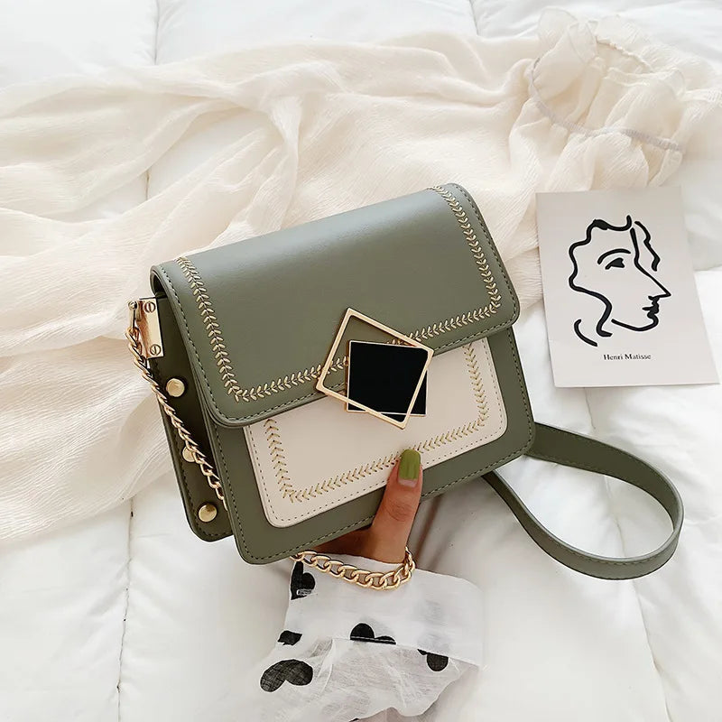 Chain Crossbody Bag Small Shoulder Messenger Bag