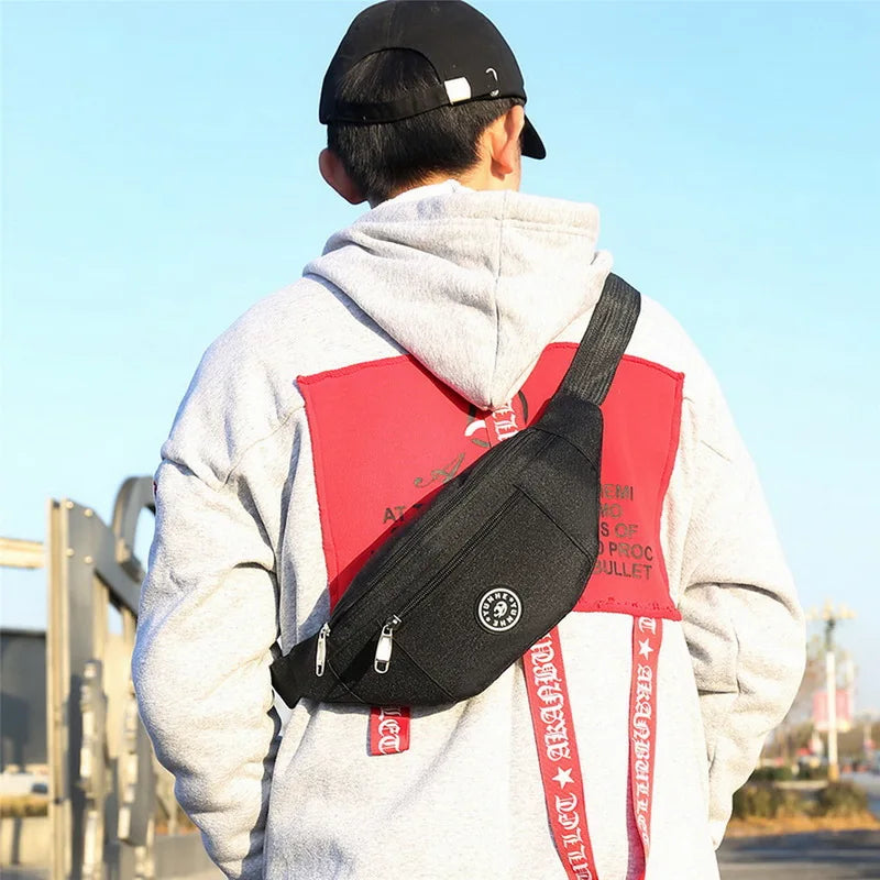 Colorful Oxford Chest Bag Waist Bag Travel Purse Phone Pouch Pocket Hip Bag
