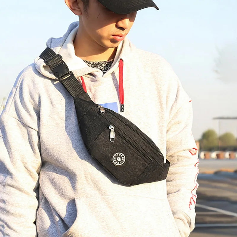 Colorful Oxford Chest Bag Waist Bag Travel Purse Phone Pouch Pocket Hip Bag