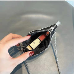 Diamonds Evening Clutch Bag Women Pillow Small Totes Handbag