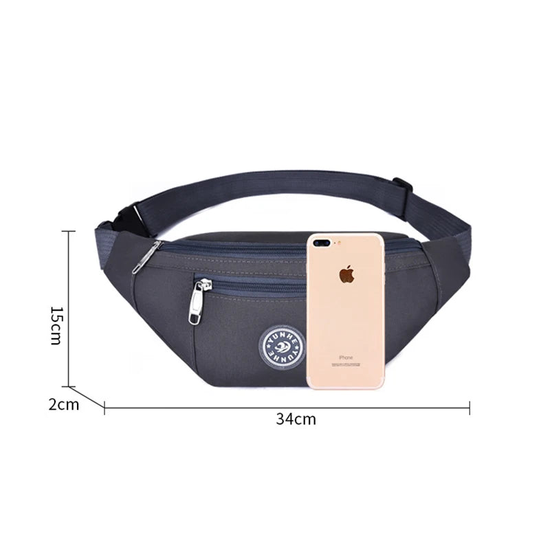 Colorful Nylon Waist Belt Bag for Women Men