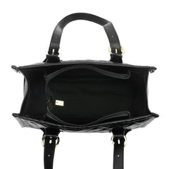 Stylish Quilted PU Leather Shoulder Tote Bag for Women