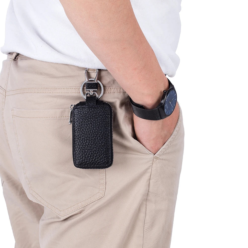 Leather Car Key Holders Unisex Keys Organizer Men Women
