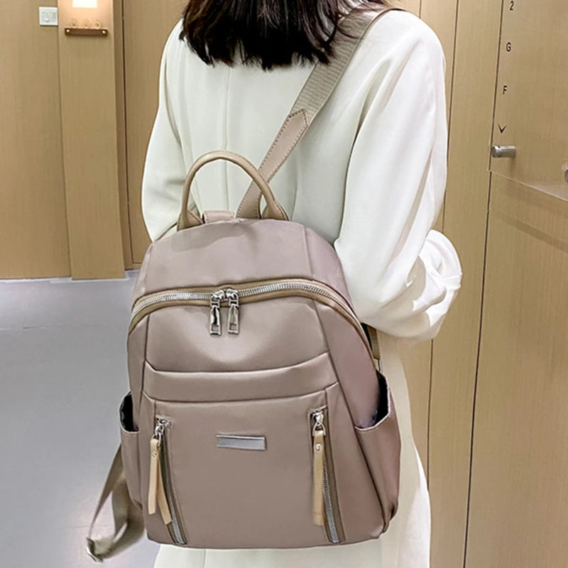 Nylon Waterproof Women Backpack Casual Bagpack Female Bag