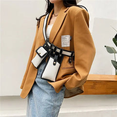 Leather Waist Pack Crossbody Pouch Adjustable Belt Phone Pouch