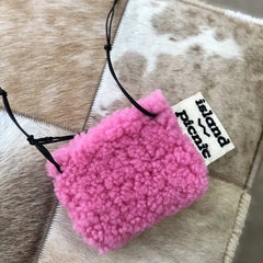 Faux Fur Hair Lamb Velvet Messenger Bag Small Bag Plush Shoulder Green