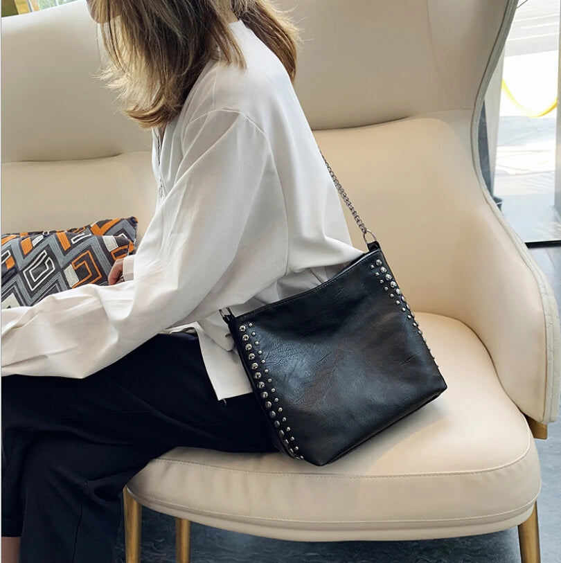 Hot Leather Bag Women Handbag Large Capacity Lady Shoulder Bag