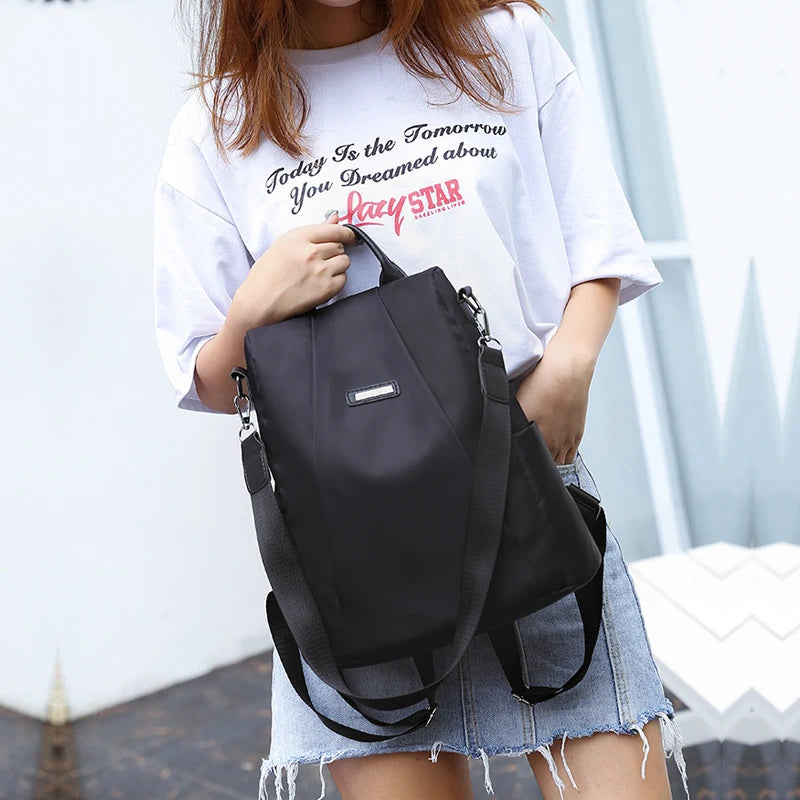 Women's Anti-theft Backpack Casual Oxford School Bag