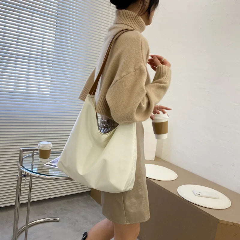 Japanese Korea Women Causal Large Capacity Totes Lightweight Oxford Cloth Bag