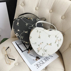 Lace Shoulder Bag Embroidery Handbag Portable Diagonal Chain Bag