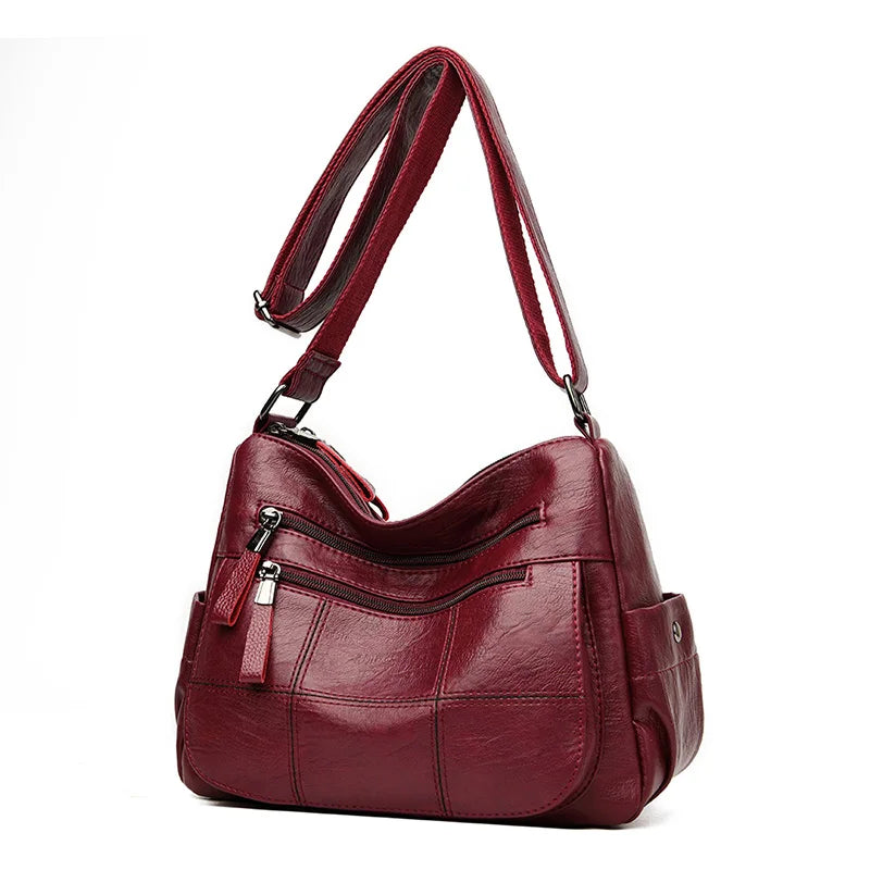 Ladies Casual Leather Handbags Women Shoulder Messenger Bags