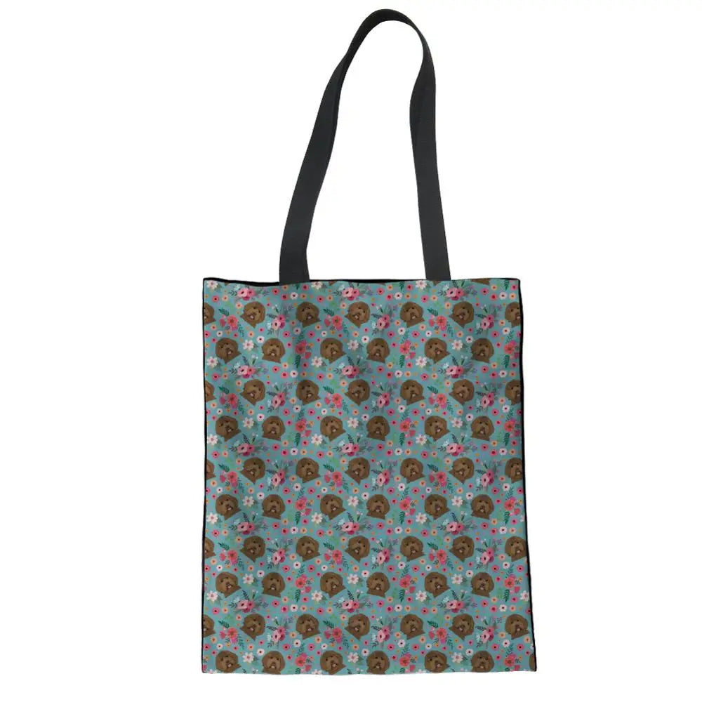 Floral Paint Canvas Pouch Women Handbag Girl Shoulder Bag