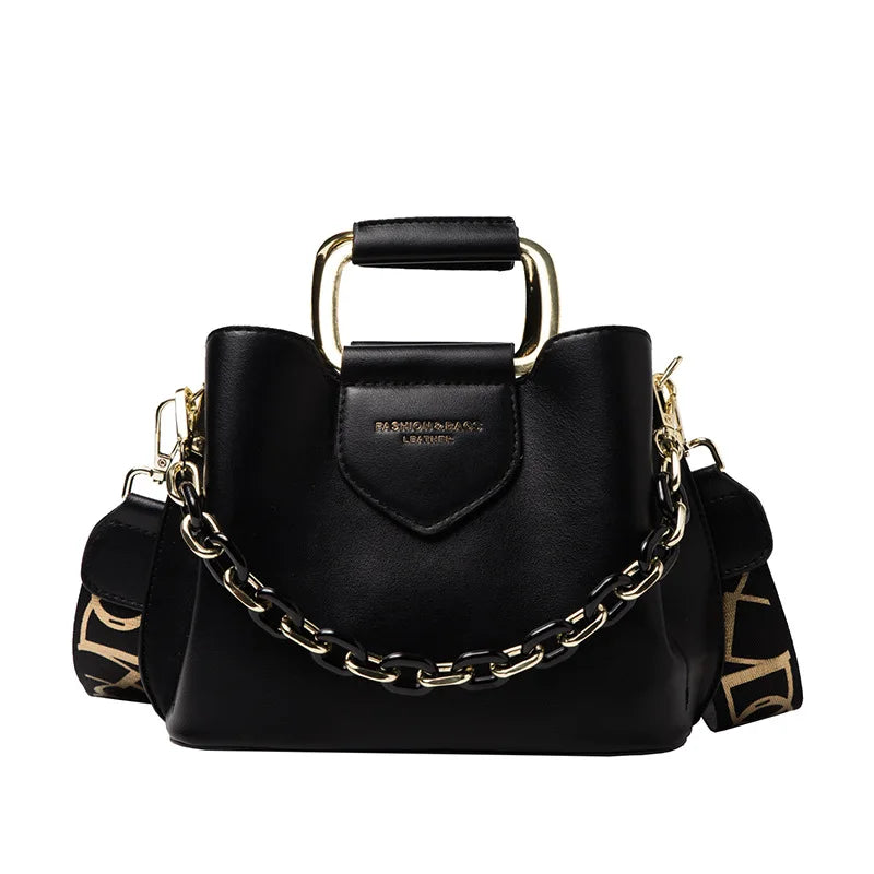 Women's One-Shoulder Handbag PU Leather Messenger Bag