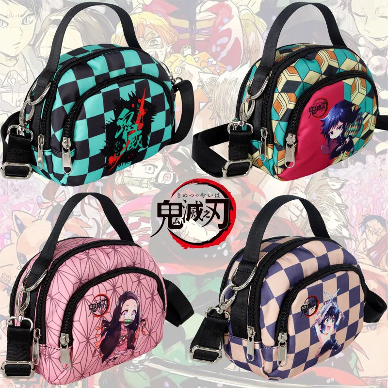 Manga Cartoon Demon Slayer Blade Shoulder Bag Totoro Cosplay Anime Casual Bags