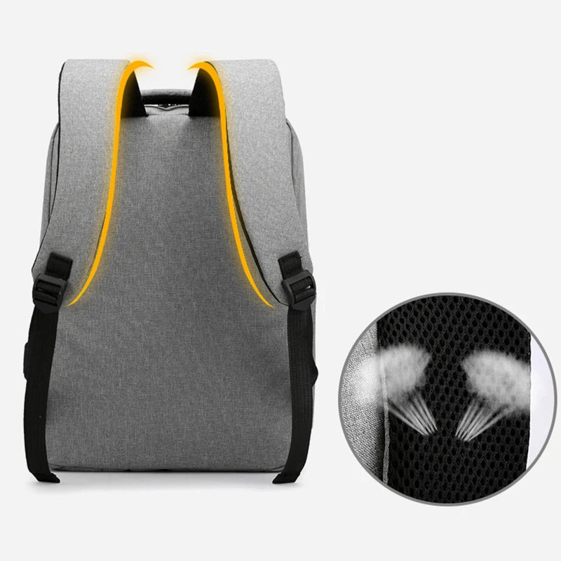 USB Charging Waterproof Laptop Backpack