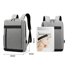 Men's Waterproof Laptop Backpack with USB Charging