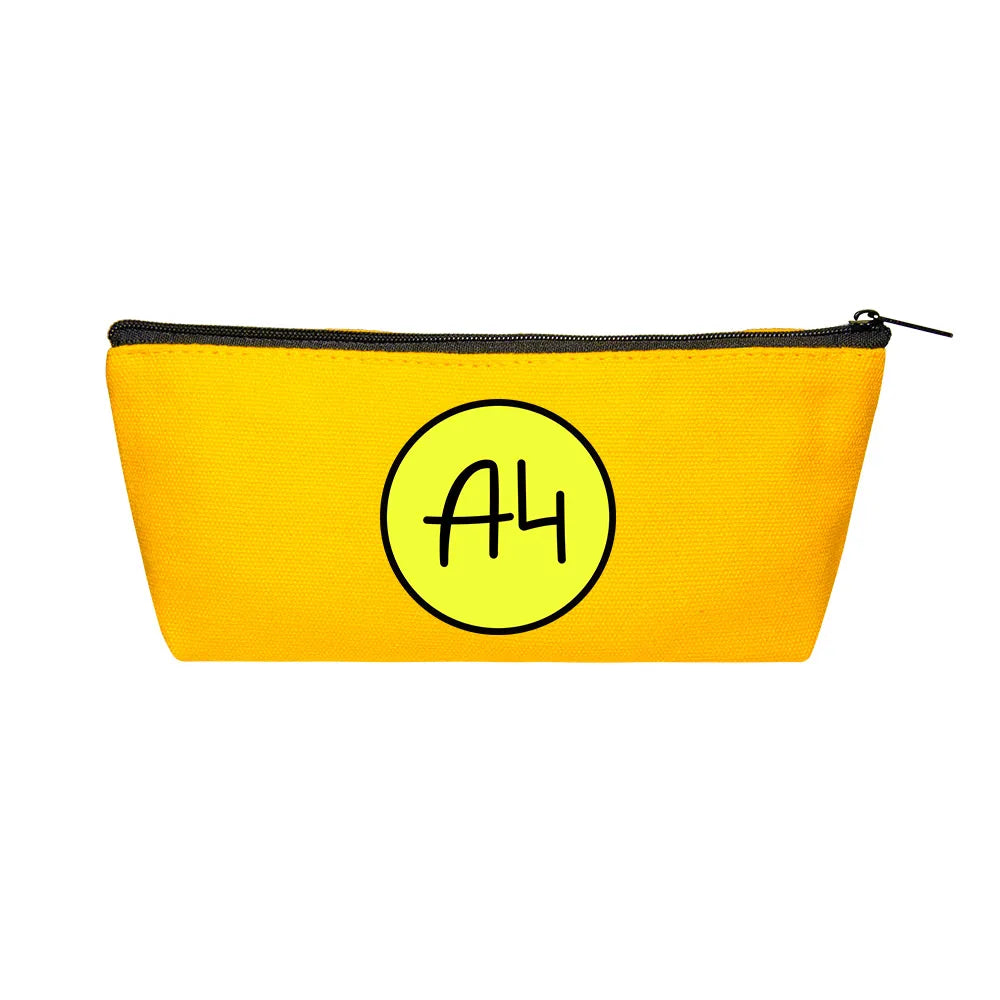 Canvas Pencil Case with Coin Pocket for Boys Girls Kids