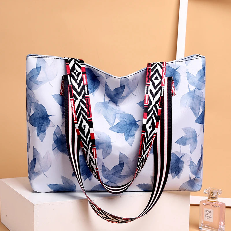 High Capacity Shoulder Bags for Women, Oxford Cloth Tote Bag
