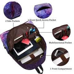 School Satchel Unisex Casual Daypack Lightweight Women Back Bag School Bags