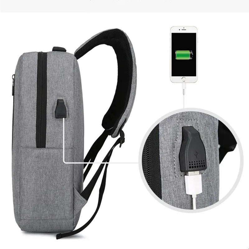 Casual Backpack Nylon Laptop Men Backpack Anti Theft Shoulder Bags