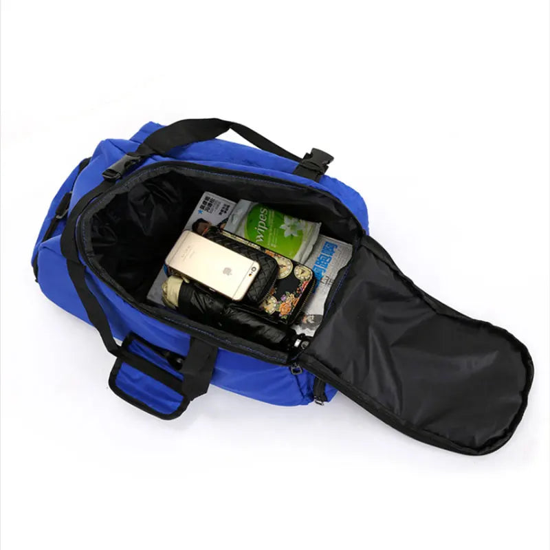 Sequins Gym Bag with Shoe Compartment, Waterproof Sport Bags