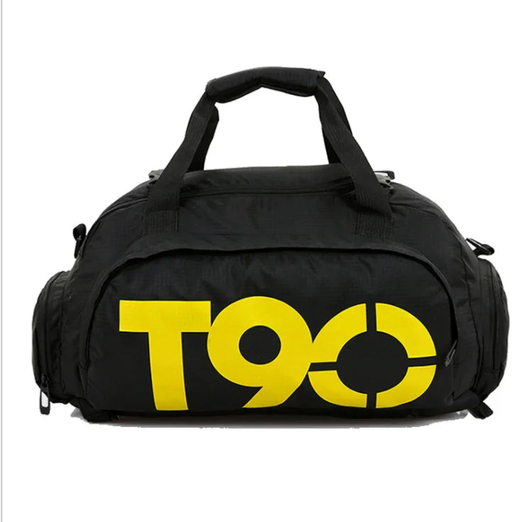 Sequins Gym Bag with Shoe Compartment, Waterproof Sport Bags