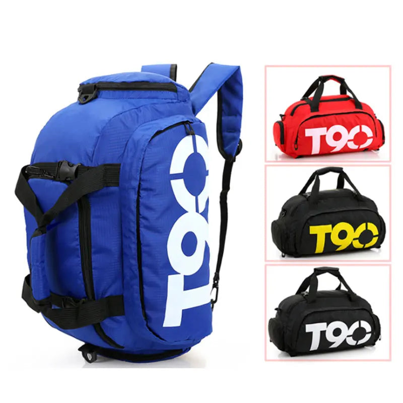 Sequins Gym Bag with Shoe Compartment, Waterproof Sport Bags