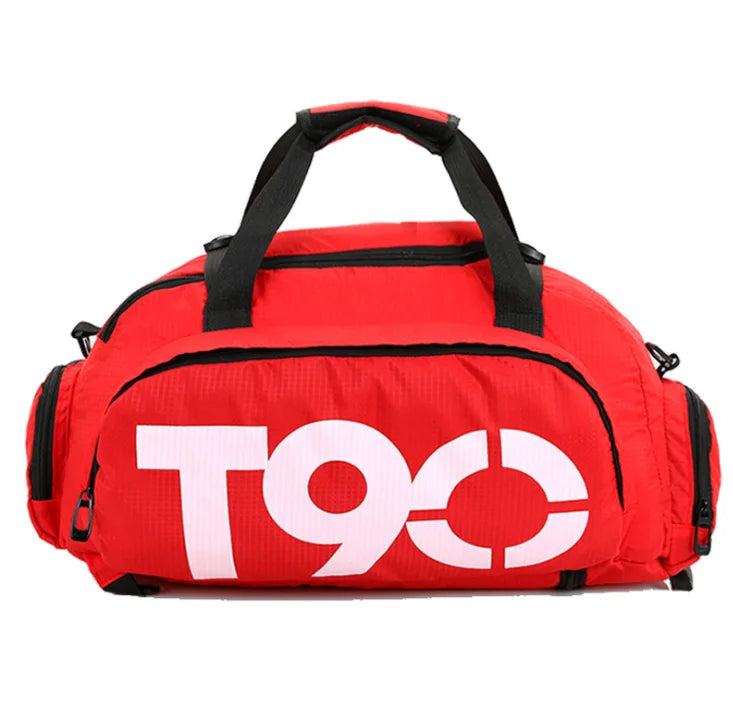 Sequins Gym Bag with Shoe Compartment, Waterproof Sport Bags