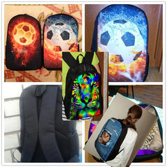 Flower Skull 3D Printed Mens Backpack Floral Pattern School Bag For Kids Boys