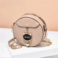 Cat Women Handbags Small Round Crossbody Messenger Bag Trending Bag