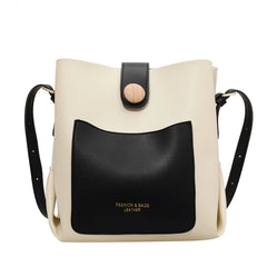 Women's Bucket Crossbody Bag High Pu Leather Shoulder Handbag