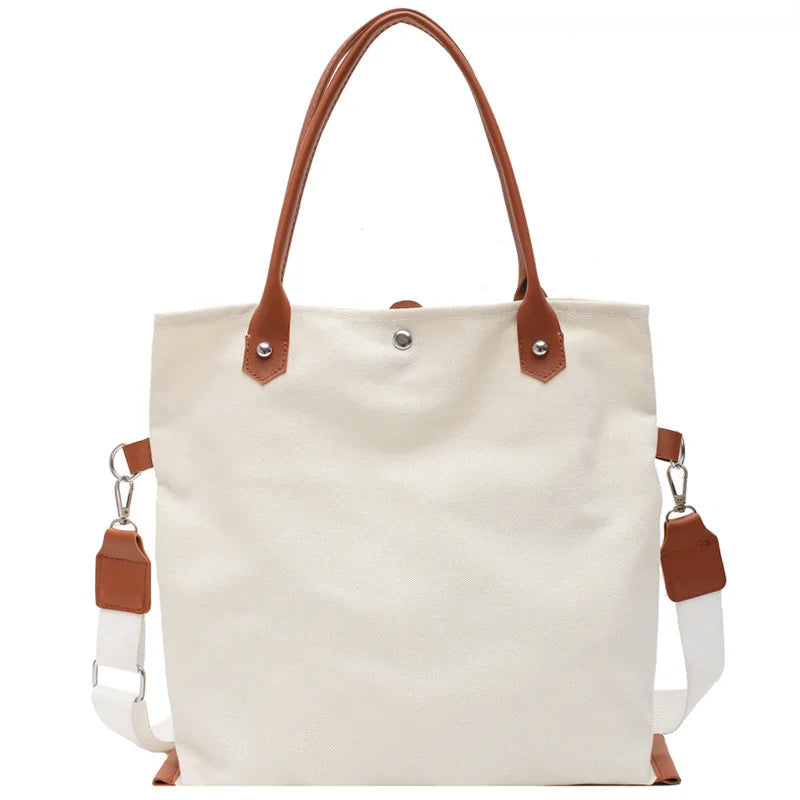 Canvas Shoulder Bag Tote - Large Capacity