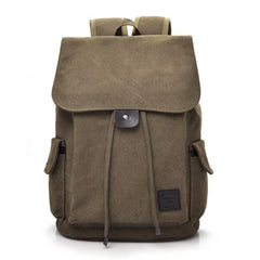 Canvas Backpack for High School College Student