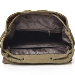 Canvas Backpack for High School College Student
