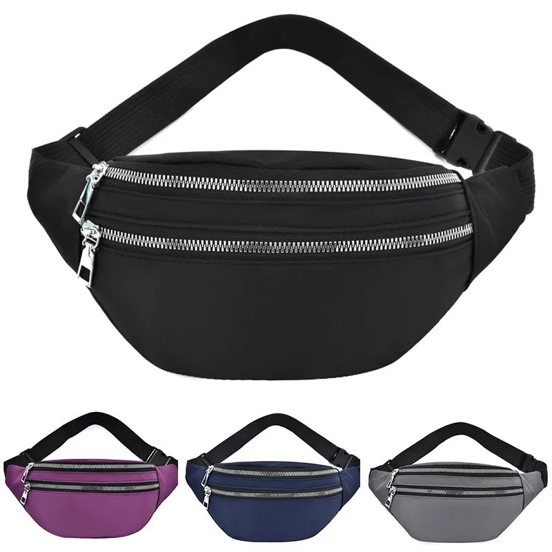 Waterproof Waist Bag Ladies Bum Bag Travel Crossbody Chest Bag Unisex Hip Bag